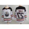 Edmonton 2024-19 Oilers 40th Patch 27 Milan Lucic 93 Ryan Nugent-Hopkins 97 Connor McDavid Wayne Gretzky Leon Draisaitl Cam Talbot Jersey Hig