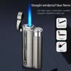 Lighters Butane Lighter Gas Lighters Torch Cigarette Smoking Accessories Windproof Unusual Gifts For Men Free Shipping Inflatable Refill YQ240124