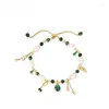 Strand Green Tiger Eye Stone Natural Pearl Bracelet Women's 2024 Trendy And Exquisite Light Luxury Bead