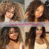 Lace Pruiken 3C 4A Haarbundels Mongoolse Afro Kinky Krullend Weave Voor Zwarte Vrouwen Sassy Krul Maagdelijk Haar 4 Bundels Natuurlijke ColorL240124