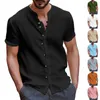 Chemises décontractées pour hommes Fashion Spring and Summer Bright Tops Mens Mens Brand Mens Short Tall