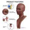 Costume Accessories Realistic Material Model Lifelike Silicone Female Mannequin Head for Wig Hat Jewelry Display