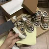 Fashion Baby Schuhe karierte Leinwand Kinder Sneaker Größe 26-35 einschließlich Kisten Designer Schnalle Gurt Girls Jungen Schuhe Jan20