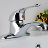 Bathroom Sink Faucets Simple Zinc Alloy And Cold Double Hole Basin Faucet For Bathtub Mixing