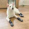 Vêtements pour chiens Chaussettes antidérapantes Doublure en velours Anti-chaussures Doux en plein air Semelle en caoutchouc pour animaux de compagnie Coton Fournitures de chaleur d'hiver Machine