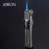 ライターJobon Jet Windproof Stripe Gas Torch Lighter Metal Lighter Stripe Flint Lighter 1300 C ButaneシガーアクセサリーYQ240124