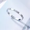 Bracelet à boucle en diamant pour femmes, bijoux à la mode, en Zircon, en argent, en acier inoxydable