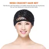 Berets 5 Pcs Handmade Mesh Crochet Hair Net Hairnet Womens Headbands Short Headgear Fabric Miss Women's Hats & Caps