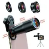 Telescopes APEXEL 22X Phone Camera Lens Kit 4 in 1 Telescope Zoom Macro Lens Fisheye Wide Angle Lente For iPhone Samsung Other Smartphones YQ240124