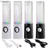 Portabla högtalare Portable Waterproof LED Light Water Dancing Music Fountain Light Speaker For PC Phone Mp3 Player Desk Stereo Högtalare YQ240124