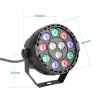 Disko Işık 12W LED PAR RGBW DMX DİĞER DÜŞÜNCE DEĞİŞTİRİMİ OLUNCU PARTİ SHOW LL