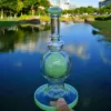 Nouveau design verre eau Bongs pomme de douche Perc cire Dab plates-formes pétrolières fumer narguilés conduites d'eau tabac à base de plantes 14mm Joint ZZ