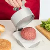 Machine à hamburgers, presse à hamburgers avec 100 papiers à galettes, pour des galettes de 4 1/2 pouces de diamètre, 1/4 lb à 3/4 lb, éjecteur de galettes antiadhésif 240118