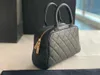 Handheld Women's Bag 10a Designer Bag Top Tier Quality Jumbo Dubbel lyxdesigner 25cm Real Leather Caviar Lambskin Classic All Black Purse quiltad handväska