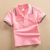 Solid Teen Polo Tshirt Summer Cotton Boys Tops Tees Elegant Children Shirt Breathable Fabric Kids Clothes 240119