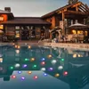 Decorações de jardim flutuante piscina luz bateria operado engraçado lâmpada de lótus à prova d 'água led lanterna colorida eva decoração de festival de casamento