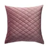 Taie d'oreiller en velours pour la maison, housse décorative multicolore en option, housse de coussin Simple en diamant pour canapé