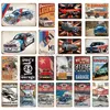 Metal Painting Retro Car Vintage Car Garage Decorative Plaque Vintage Tin Sign Retro Metal Signs Metal Plate Signs Club Home Wall Decor