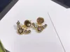 Brincos de luxo designer para mulheres conjunto de diamantes earstud janeiro novo produto em forma de coração pingente earpin ouro prata