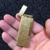 ライターのオリジナルZORRO ULTRA-THIN SIDESLIDING INFLATABLE LIGHTER BRASS SIDE FLINT FLINTホイールライターガススモークアクセサリーYQ240124