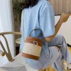 Zomer Cilinder Vrouwelijke Tas Trendy Koreaanse Versie Wilde Messenger Bags Celebrity Party Design Mini Draagbare Kleine Handtas Reliëf Tote Mode