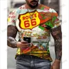 Mäns T-shirts Men's Fitness Short Sleeve 3D Digital Printed Sports Short Sleeve T-Shirt T240124