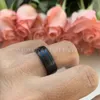 Band Stockerble Tungsten Steel Ring 8mm Promise Finger Trendy Wedding Band Men Women Jewelry Comfrot Fit