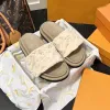 Luxury Slippers Women Sandals Designer Slides Pool Pillow Comfort Embossed Mules Sliders Ivory Copper Pink Beige Cargo Khaki Deep Blue Beach Sandal