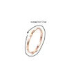 Китайский поставщик Дешевая цена Классическое кольцо на запястье Горячие продажи в розницу 18-каратное розовое золото с покрытием из титановой стали овальные браслеты для женщин