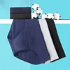 Cuecas de apoio bolsa masculina cintura alta cuecas masculinas macio respirável algodão roupa interior com umidade-wicking para conforto