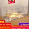 Supplies Diy Animal Cat Crate Cave Dog Fences Pet Playpen Multifunctional Sleeping Playing Kennel Rabbits Guinea Pig Cage Dog House