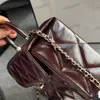 Makeup Bag Fashion Womens Shoulder Bag Leather Diamond Plaid Gold Hardware Metal Buckle Top Luxury Tote Bag Matelasse Chain Crossbody Bag Card Holder Box Bags Mirror