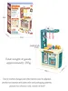 Cucine Gioca Cibo Cucina Playset Giocattoli per bambini Accessori Fingi Pentole Padelle Latte Pane Forchetta 3+ Ragazzi e ragazzevaiduryb