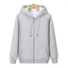 Felpe con cappuccio da uomo full zip felpa in pile grigio chiaro maglione pullover con cappuccio per sport e attività all'aperto in autunno