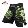 SOTF vert ours respirant coton boxer sport entraînement mma combat vêtements courts muay thai boxe 2012162843023