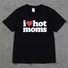 Homens camisetas Eu amo mães quentes skate camiseta 100% algodão streetwear homens t-shirt EUA verão manga curta marca hip hop tshirt swag tee T240124