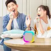 Taşınabilir Hoparlörler K12 Karaoke Makinesi Taşınabilir Bluetooth 5.3 PA Hoparlör Sistemi 1-2 Kablosuz Mikrofonlar Ev Aile Şarkı Şarkı Şarkı Şarkı Şarkı Hediyeleri YQ240124