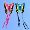 Kite Accessories Free Shipping Butterfly Kites for children kites string line ripstop nylon kite fabric animated kites bird outdoor fun diamond