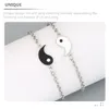 Bracelets de charme 1 paire chaîne de poignet Yin Yang couples amis trucs assortis