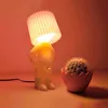 Desk Lamps New Design Human type luminaria naughty shy little boy table lamp Creative bedroom bedside learning and reading LED baseus lamp YQ240123