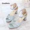 Dress Shoes Cresfimix Women Cute Sky Blue Light Weight Comfortable Peep Toe High Heel Shoes Lady Casual Pink Shoes Bombas De Mujeres C5147