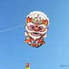 Drake tillbehör gratis frakt Lucky Lion Kite Flying Soft Kite för vuxna drakar Linje Traditionell drake Professional Kite Windsurf Uppblåsbar vind