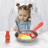 Cozinhas Jogar Comida 8 PCS Ldren Cozinha Brinquedos Simulação Panelas Jogo Set Finja Pote Bife Pão Vegetal Cachorro Quente Omelete Crianças Giftvaiduryb