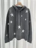 Kobiet Swetters Women Hooded Star Jacquard Autumn Casual Caszmire Sweater