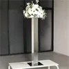 gold mirror display floral stand flower stand for wedding centerpieces crystal candelabra for wedding table decoration Wedding Table cylinder Flower Vase