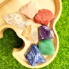 Dekorativa föremål Figurer Mixed Raw Natural Stone Crystal Chunks Blandade kvarts grovt helande kristaller Meditationsterapi ädelsten hem