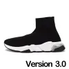 Tasarımcı Çorap Ayakkabı Kadınlar Erkek Düz Koşu Ayakkabıları Siyah Ayakkabı Bej Bej Volt Grafiti Dantel Up Socks Boots Luxurys Platform Sabahları 36-45