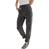 Pantalons pour hommes taille haute femmes rétro velours côtelé automne cordon pleine longueur pantalon décontracté ample confortable tout match avec poches