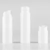 wholesale 30ml 50ml 80ml 100ml 120ml 150ml Airless Bottle Bayonet Pump White Vacuum Container Empty Cosmetic Packaging Plastic Tube ZZ