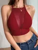 Camisoles Réservoirs Sexy Maille Haut Court Corset Camisole Sous-Vêtements Sans Couture Femmes Décontracté Réservoir Bustiers Voir À Travers Bralette Lingerie Ajustable